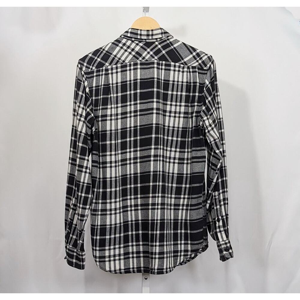 Filson Shirt Black Cream Plaid Cotton Scout Men's Size XS - Picture 3 of 7